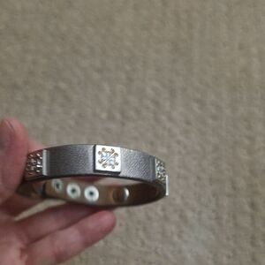 Rustic Cuff bronze/silver Bracelet with Embellishments